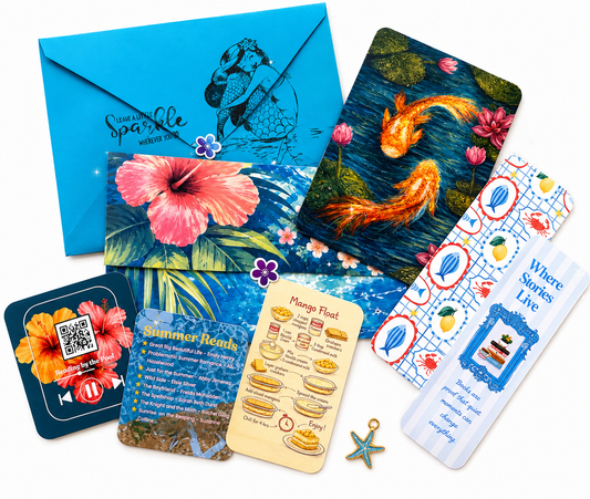 Mini Diaries Snail Mail Club — Handwritten Bookish Postcard, penpal Letter