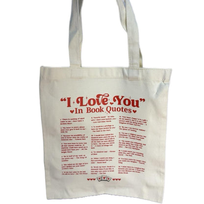 Bookish Tote Bag - Stylish and Spacious for Daily Essentials - Durable Material - Perfect for Avid Readers