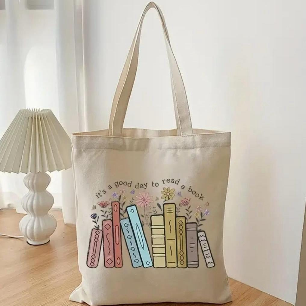 Bookish Tote Bag - Stylish and Spacious for Daily Essentials - Durable Material - Perfect for Avid Readers