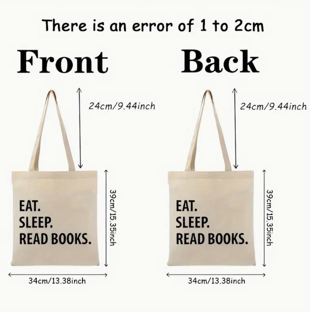 Bookish Tote Bag - Stylish and Spacious for Daily Essentials - Durable Material - Perfect for Avid Readers