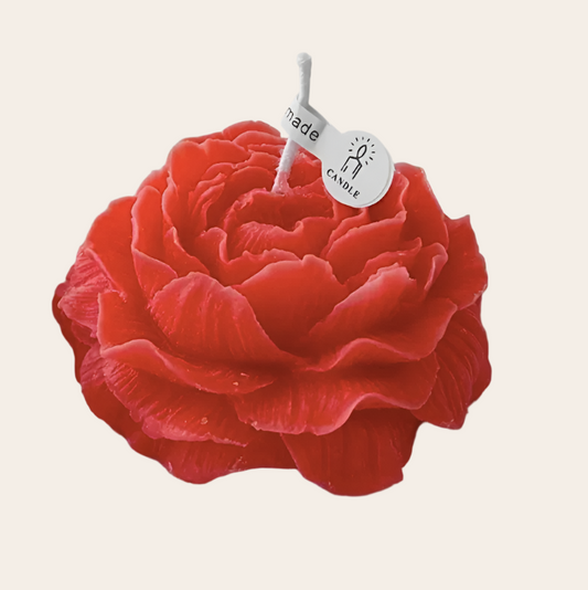Peony Flower Candles Scented made of soy wax